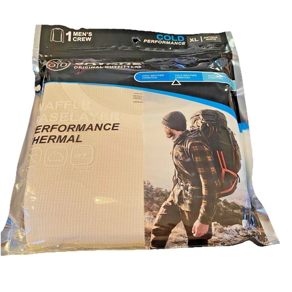 Cold Performance Thermal Wear Base Layer Men's Size XL Crew